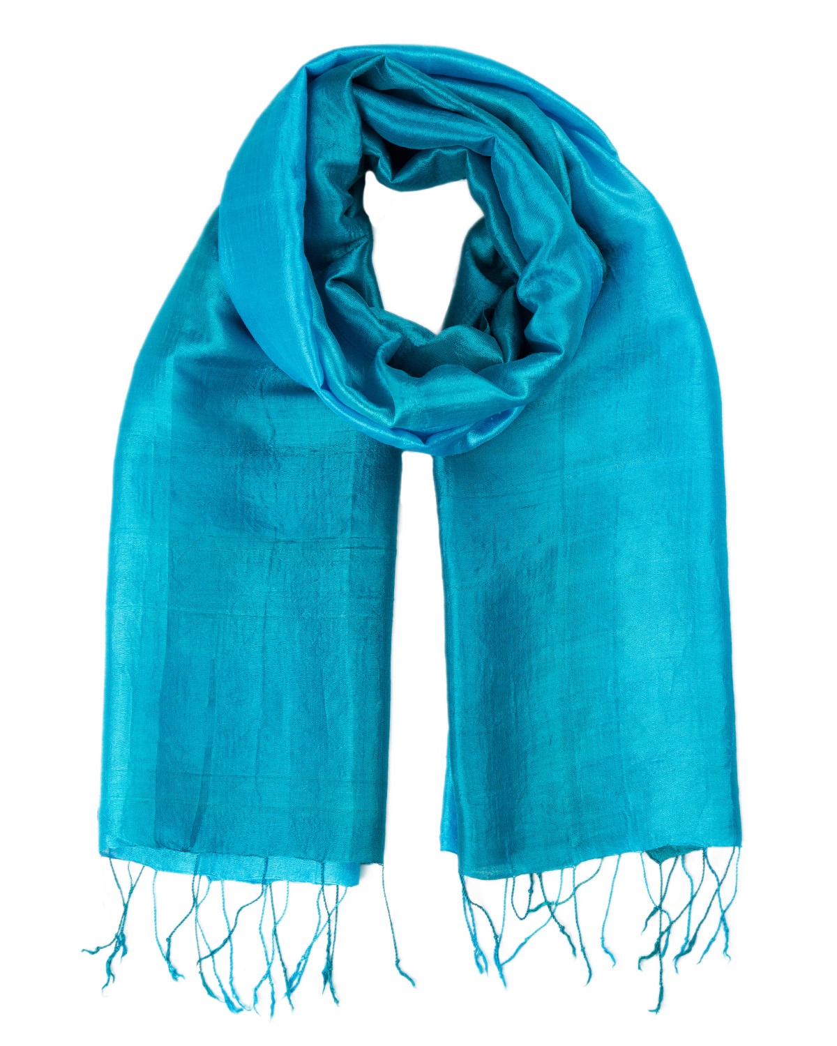 Foulard soie COCOON BI pacific femme - Couleur : PACIFIC, Taille : TU