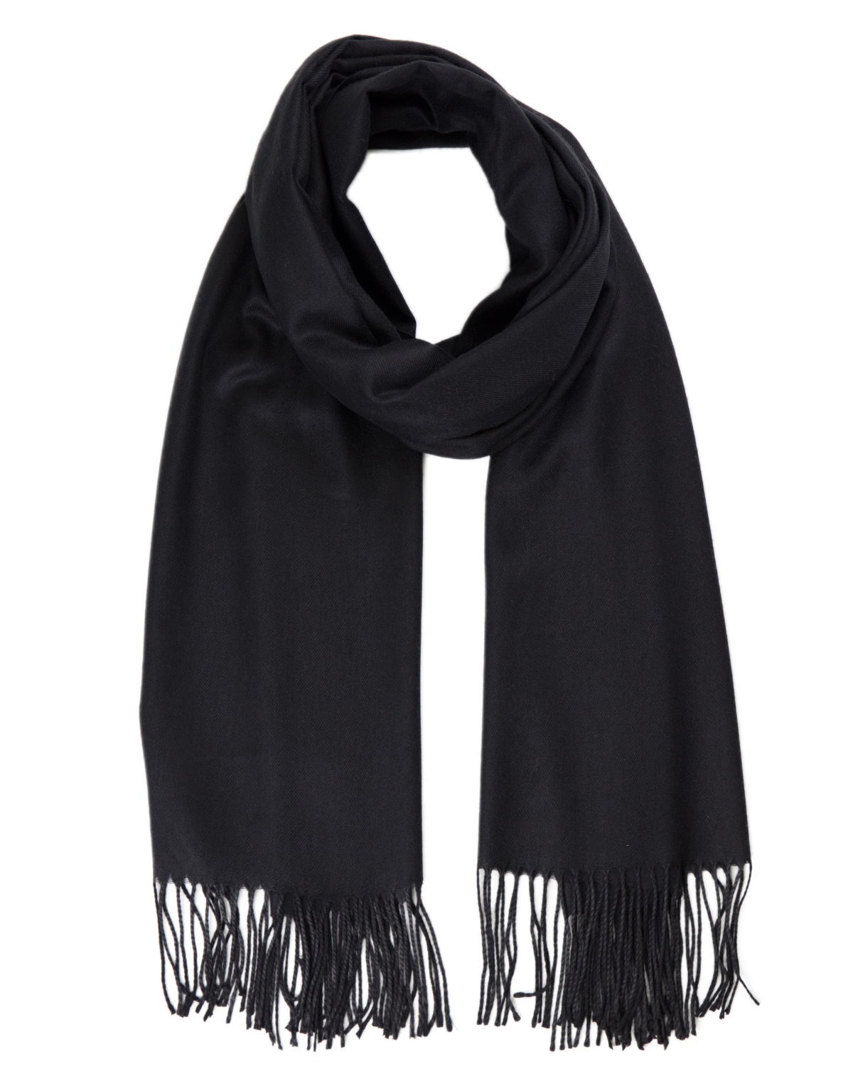 Echarpe cachemire et laine BHOPAL black femme - Couleur : BLACK, Taille : TU