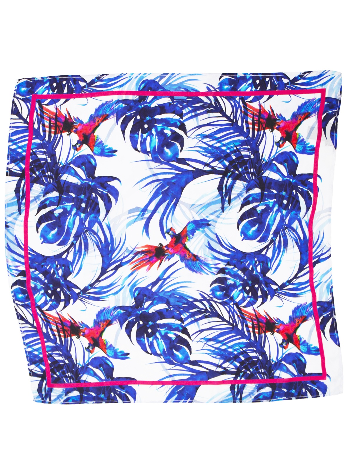 Carre de soie MAELY blue tropic femme - Couleur : BLUE TROPIC, Taille : TU