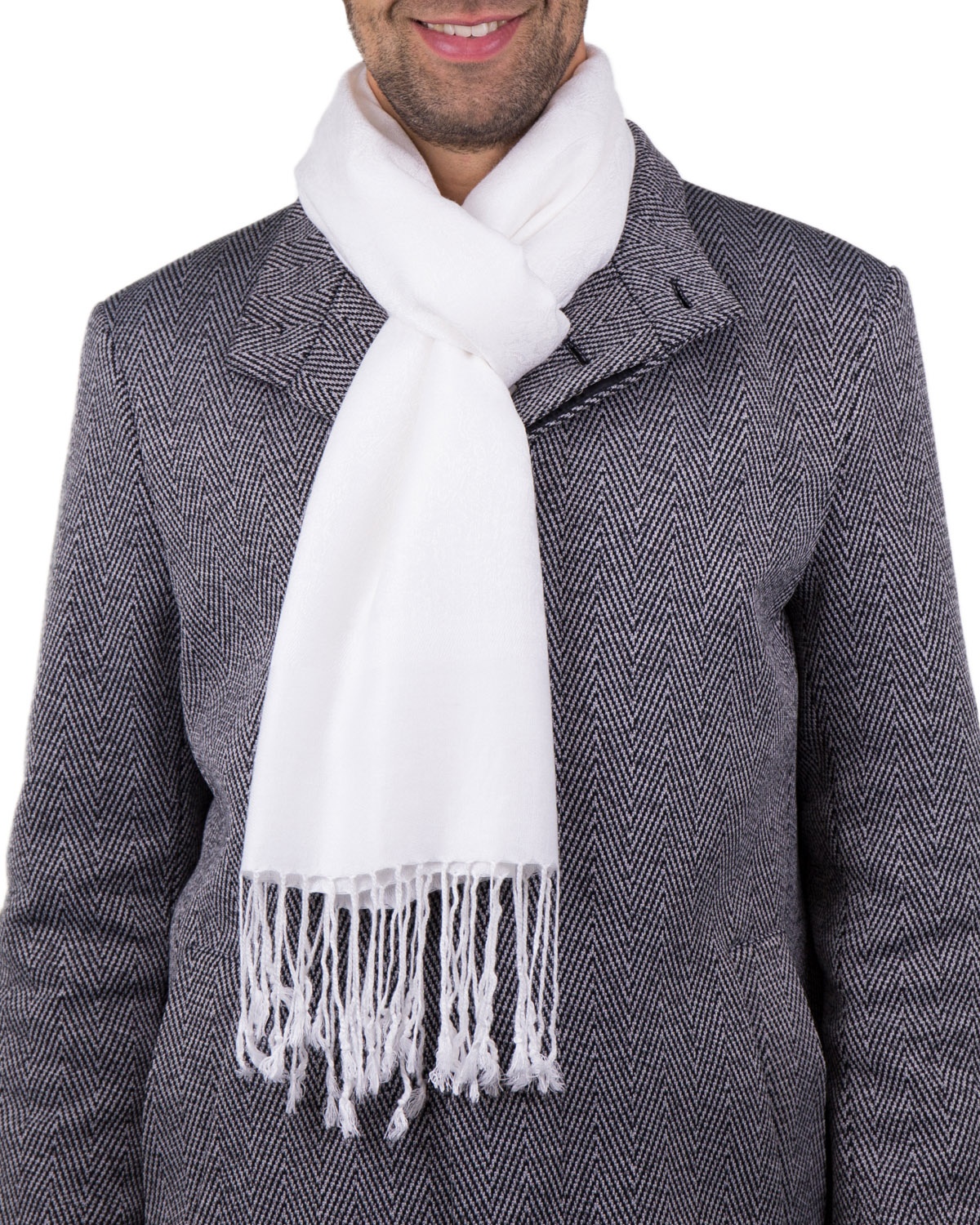 Echarpe viscose KERALA white homme - Couleur : WHITE, Taille : TU
