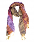Etole viscose PASHMEE papaye femme