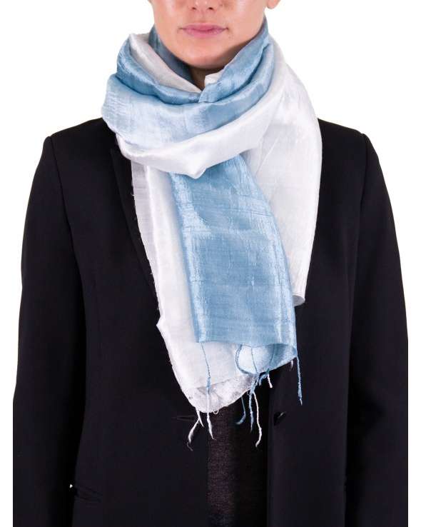 Foulard soie COCOON BI fjord femme