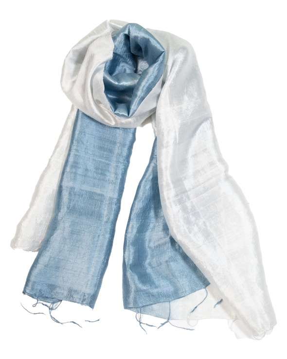 Foulard soie COCOON BI fjord femme