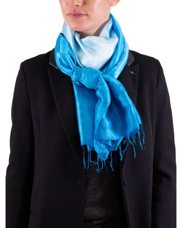 Foulard soie COCOON MIX caraib femme