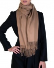 Echarpe cachemire et laine BHOPAL camel femme