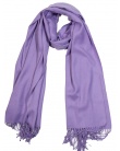 Echarpe cachemire et laine BHOPAL lilas femme