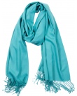 Echarpe cachemire et laine BHOPAL ocean femme