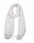 Echarpe cachemire et laine BHOPAL white femme