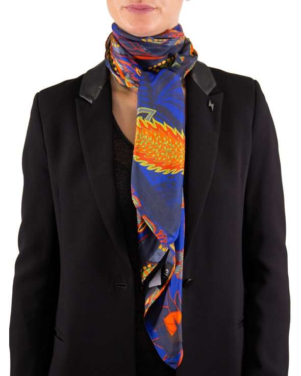 Carre de soie MARY boho retro femme