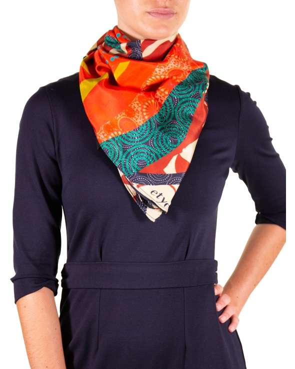 Carre de soie MARY from africa femme