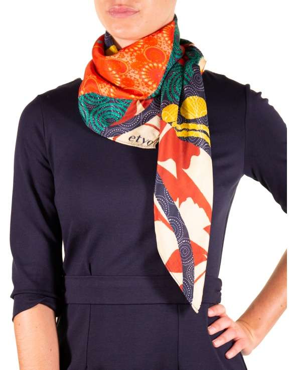 Carre de soie MARY from africa femme