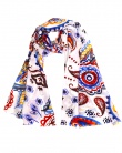 Foulard soie MELI down paisley femme