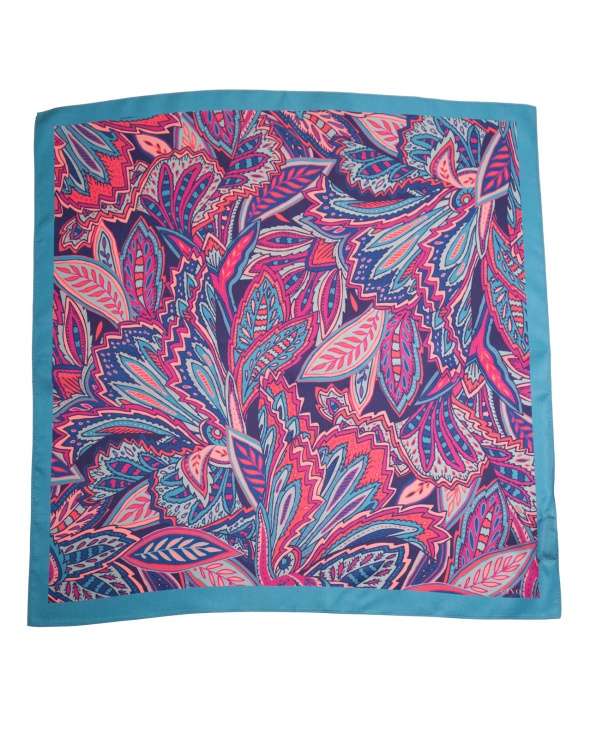 Carre de soie MATY folk floral femme