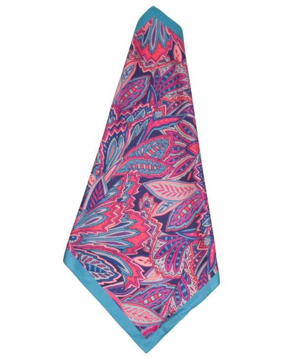 Carre de soie MATY folk floral femme