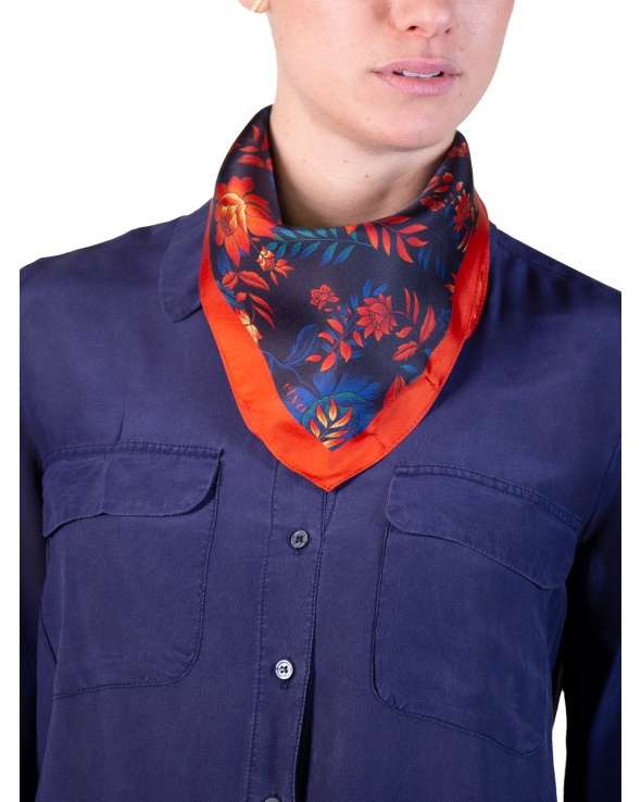 Carre de soie MATY spaced flowers femme