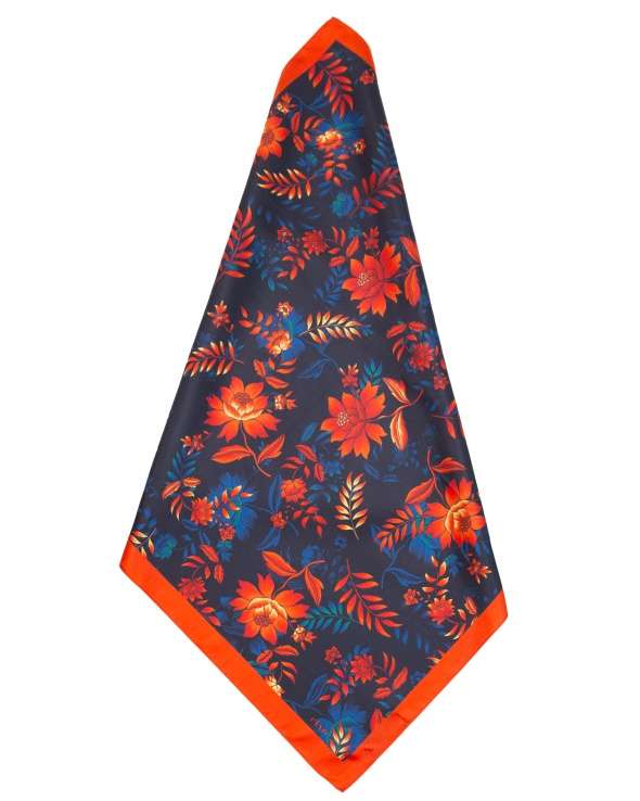 Carre de soie MATY spaced flowers femme