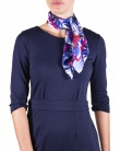 Carre de soie MAELY blue tropic femme