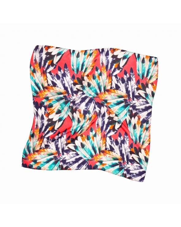 Carre de soie MAELY melt feather femme