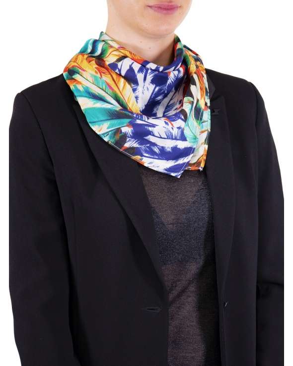 Carre de soie MAELY melt feather femme