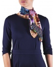 Carre de soie MAELY mix patchwork femme
