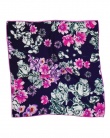 Carre de soie MAELY purple bloom femme
