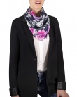 Carre de soie MAELY purple bloom femme