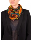 Carre de soie MAELY paisley curry femme