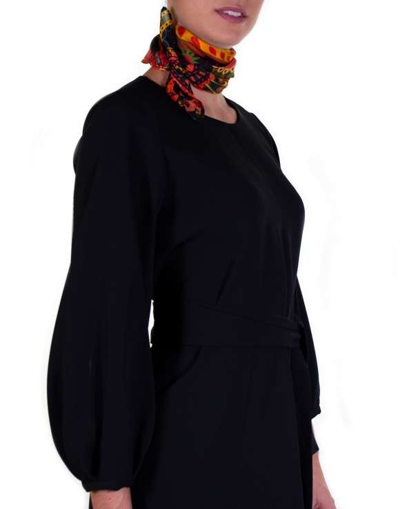 Carre de soie MAELY paisley curry femme