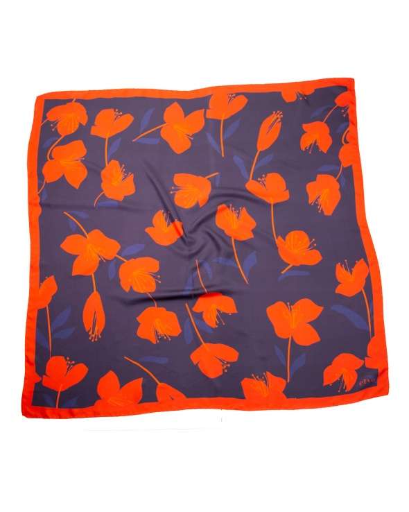Carre de soie MIKI cute floral femme
