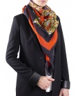 Chale laine et soie JAYA arabesk red femme