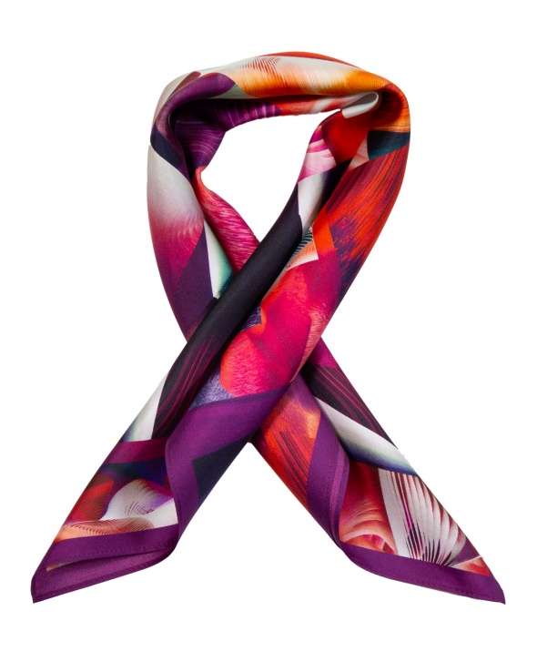 Carre de soie MATY abstract illusion femme