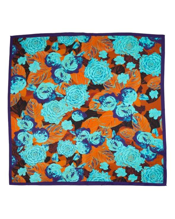 Carre de soie MATY melo flower femme